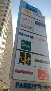 Stores at the ground level of Shell Residences