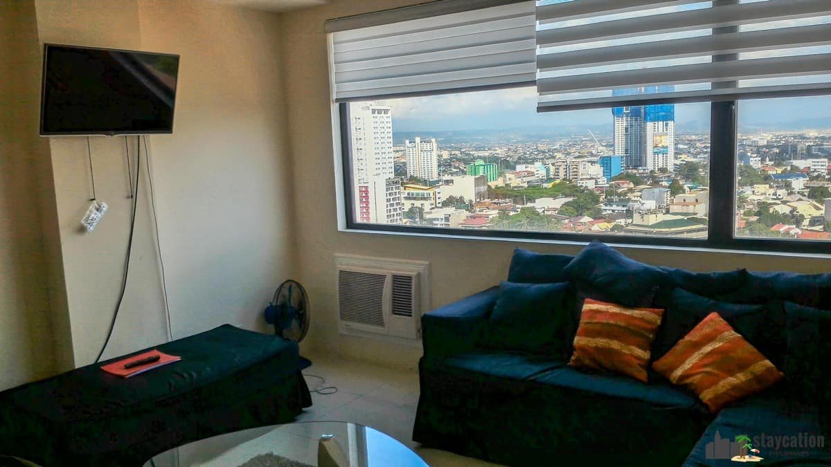 with a good view of the City
