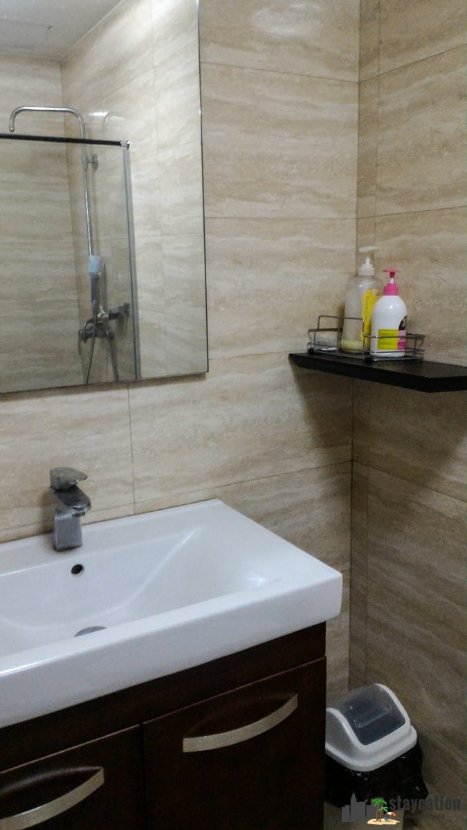 with basic toiletries available