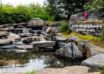 JW Marriott The Rosseau Muskoka water fountain